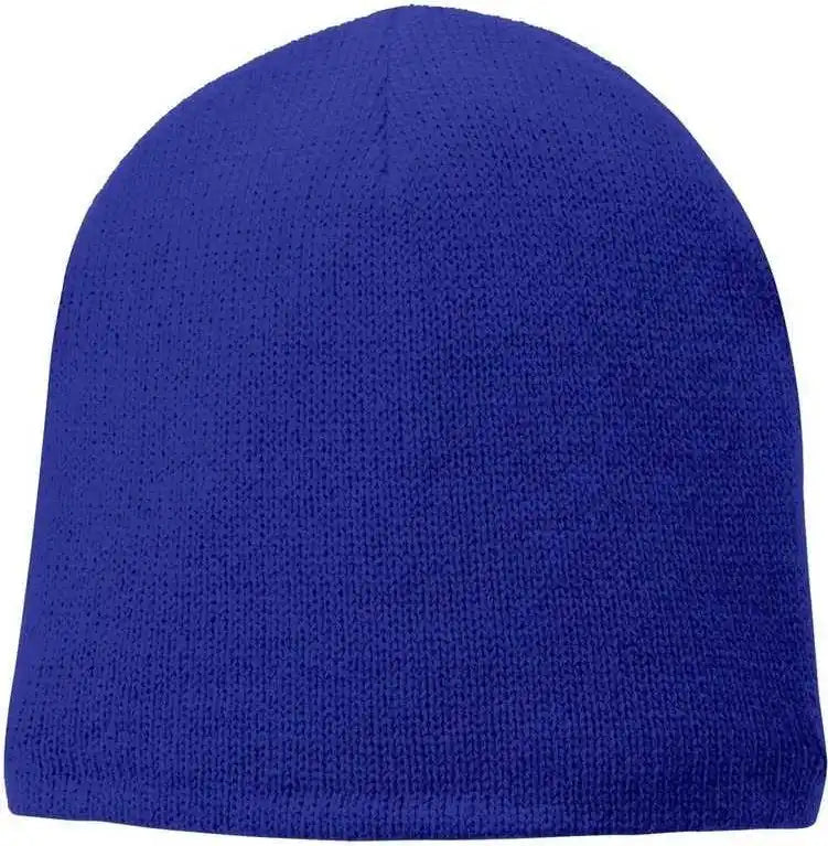 Port & Company Cp91l Fleece Lined Beanie Cap Athletic Royal / one Size Fits Most