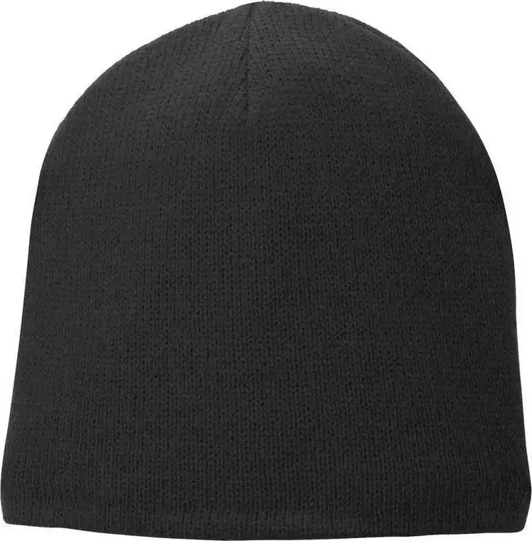 Port & Company Cp91l Fleece-lined Beanie Cap - Black - one Size Fits Most