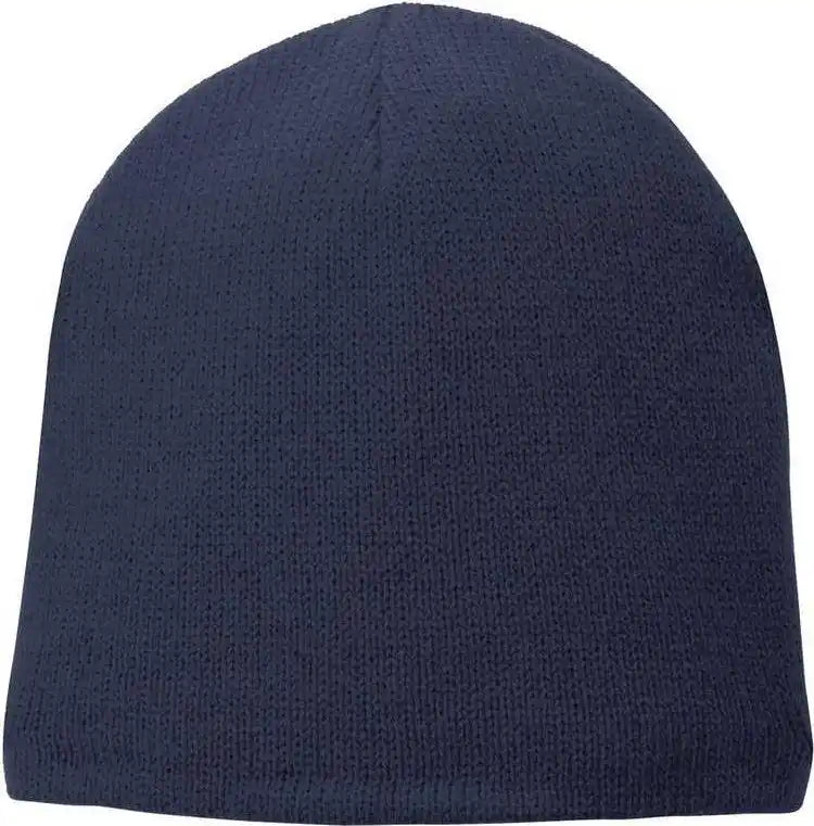 Port & Company Cp91l Fleece Lined Beanie Cap Navy / one Size Fits Most