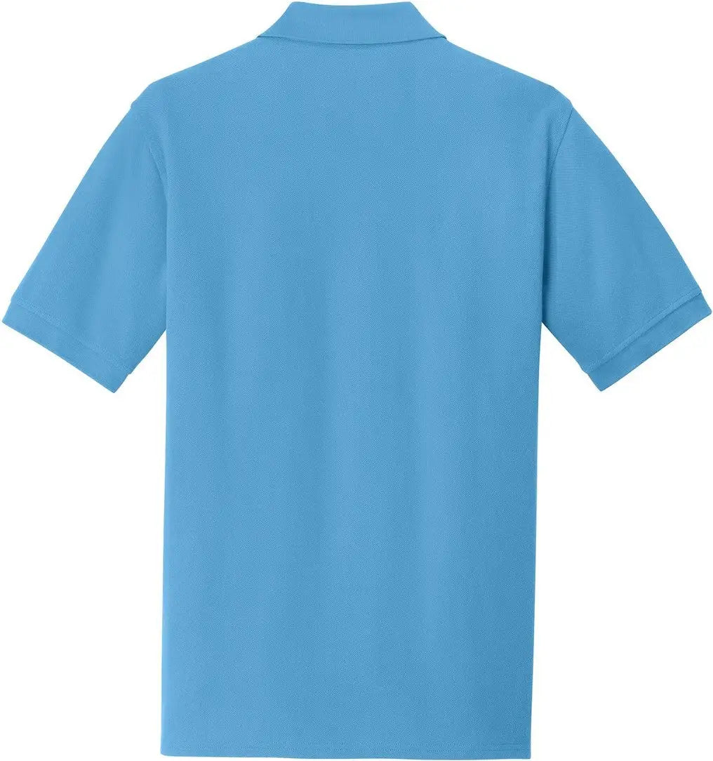 Port & Company Kp1500 co Combed Ring Spun Pique Polo - Aquatic Blue