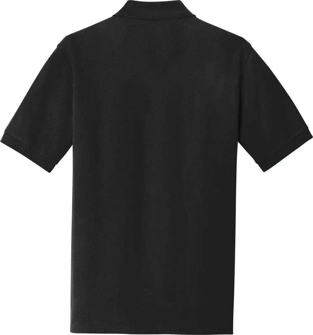 Port & Company Kp1500 co Combed Ring Spun Pique Polo - Jet Black - Adult Xs