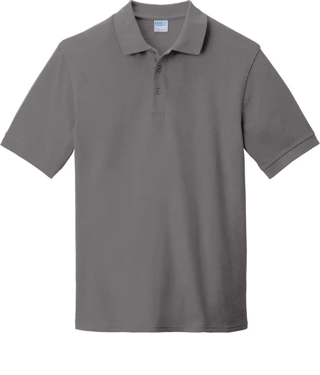 Port & Company Kp1500 co Combed Ring Spun Pique Polo - Medium Gray