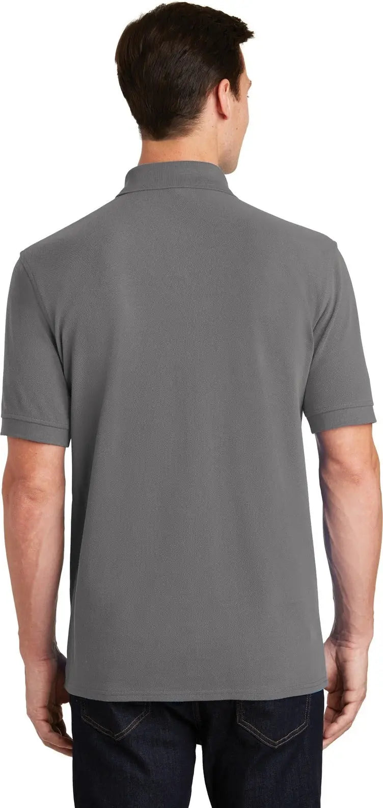 Port & Company Kp1500 co Combed Ring Spun Pique Polo - Medium Gray