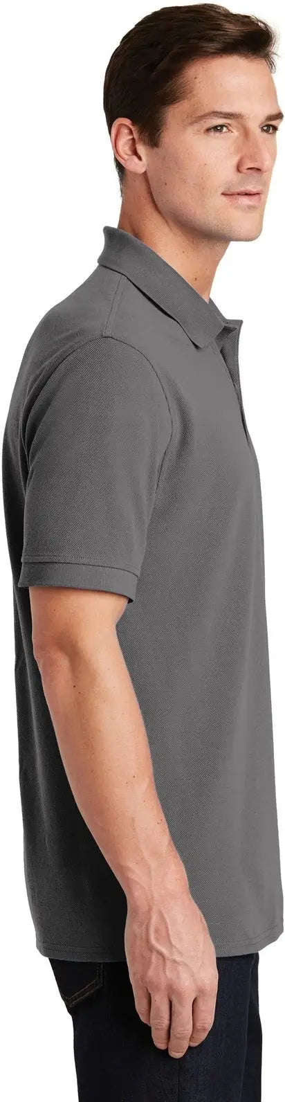 Port & Company Kp1500 co Combed Ring Spun Pique Polo - Medium Gray