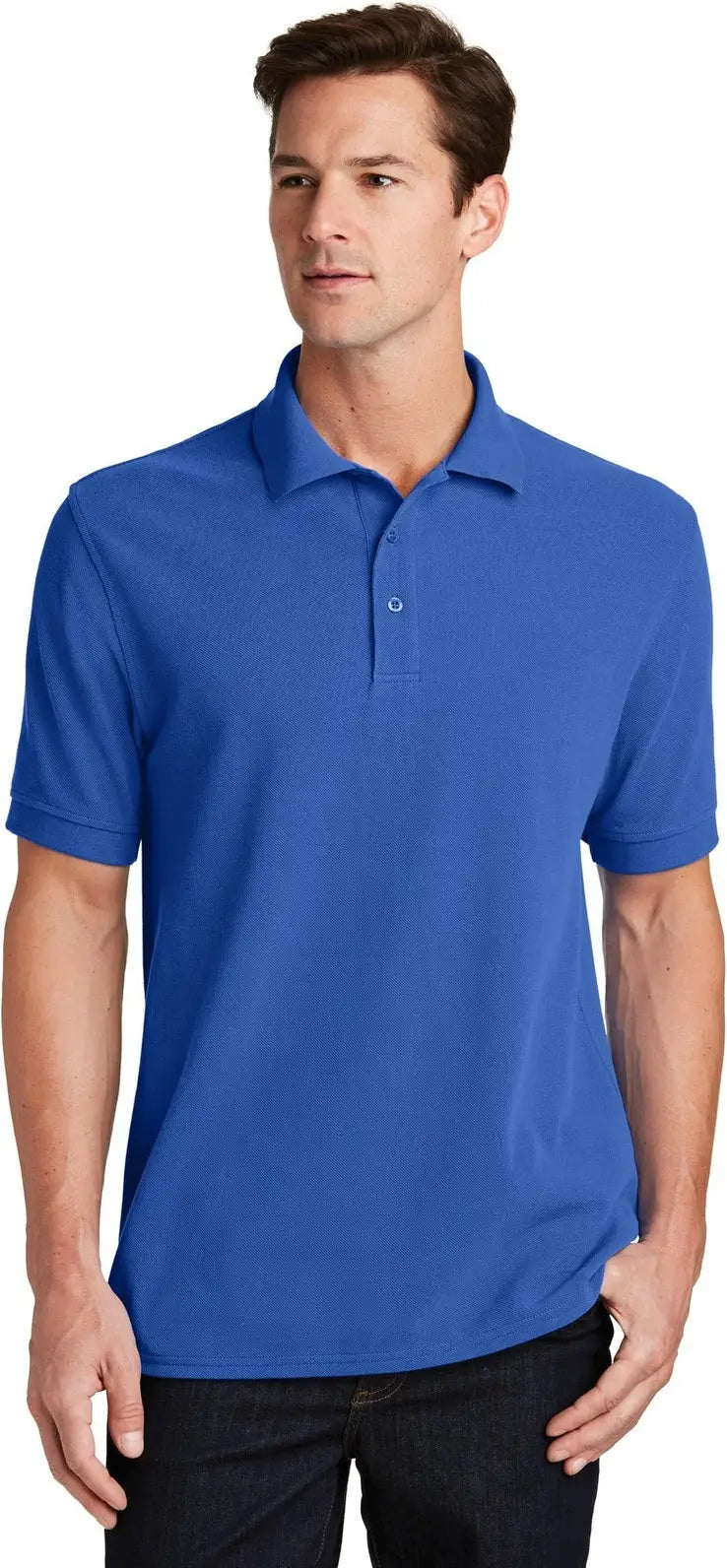 Port & Company Kp1500 co Combed Ring Spun Pique Polo - Royal - Adult Xs