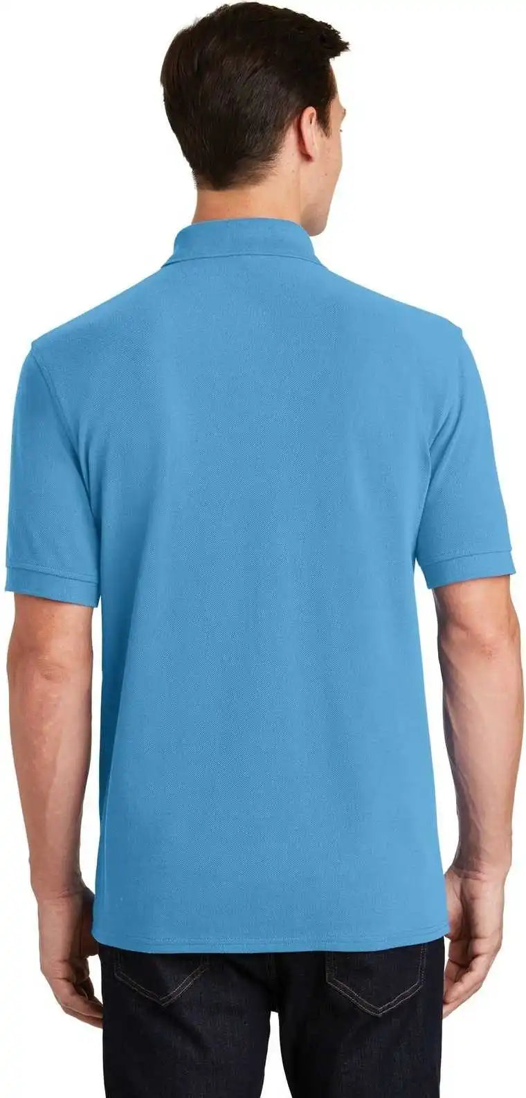 Port & Company Kp1500 Combed Ring Spun Pique Polo - Aquatic Blue