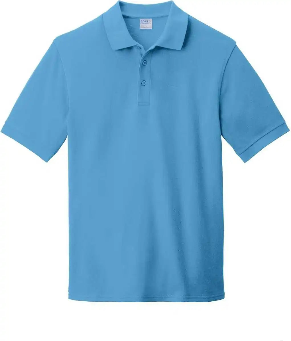 Port & Company Kp1500 Combed Ring Spun Pique Polo - Aquatic Blue