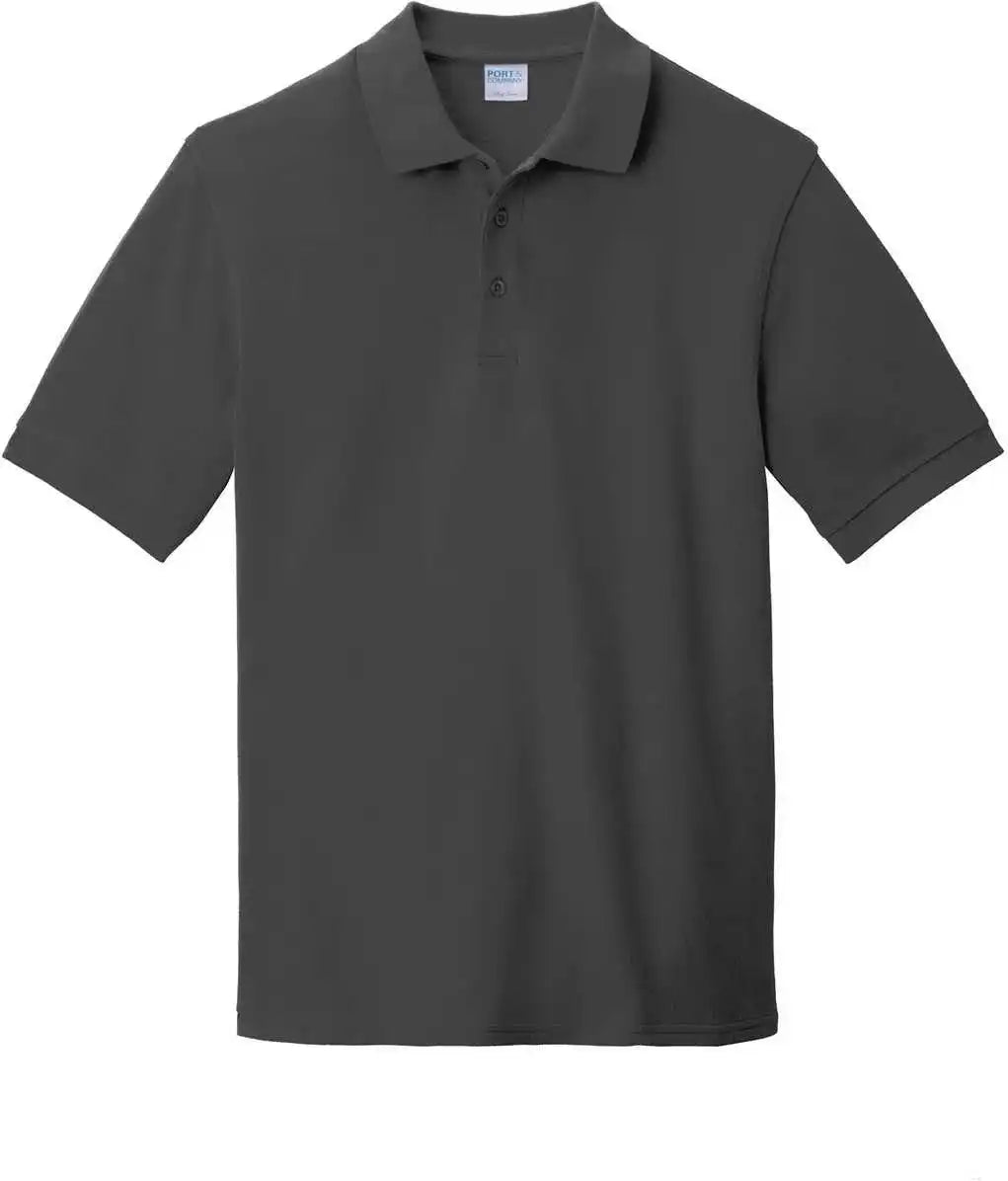 Port &amp; Company Kp1500 Combed Ring Spun Pique Polo Charcoal