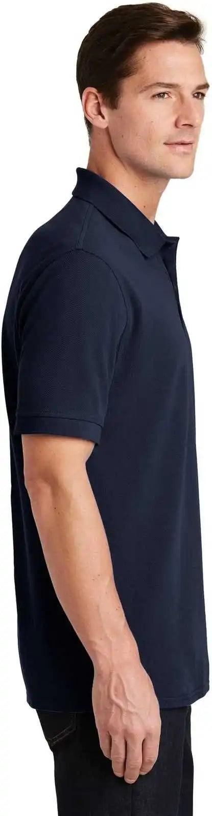 Port &amp; Company Kp1500 Combed Ring Spun Pique Polo - Deep Navy