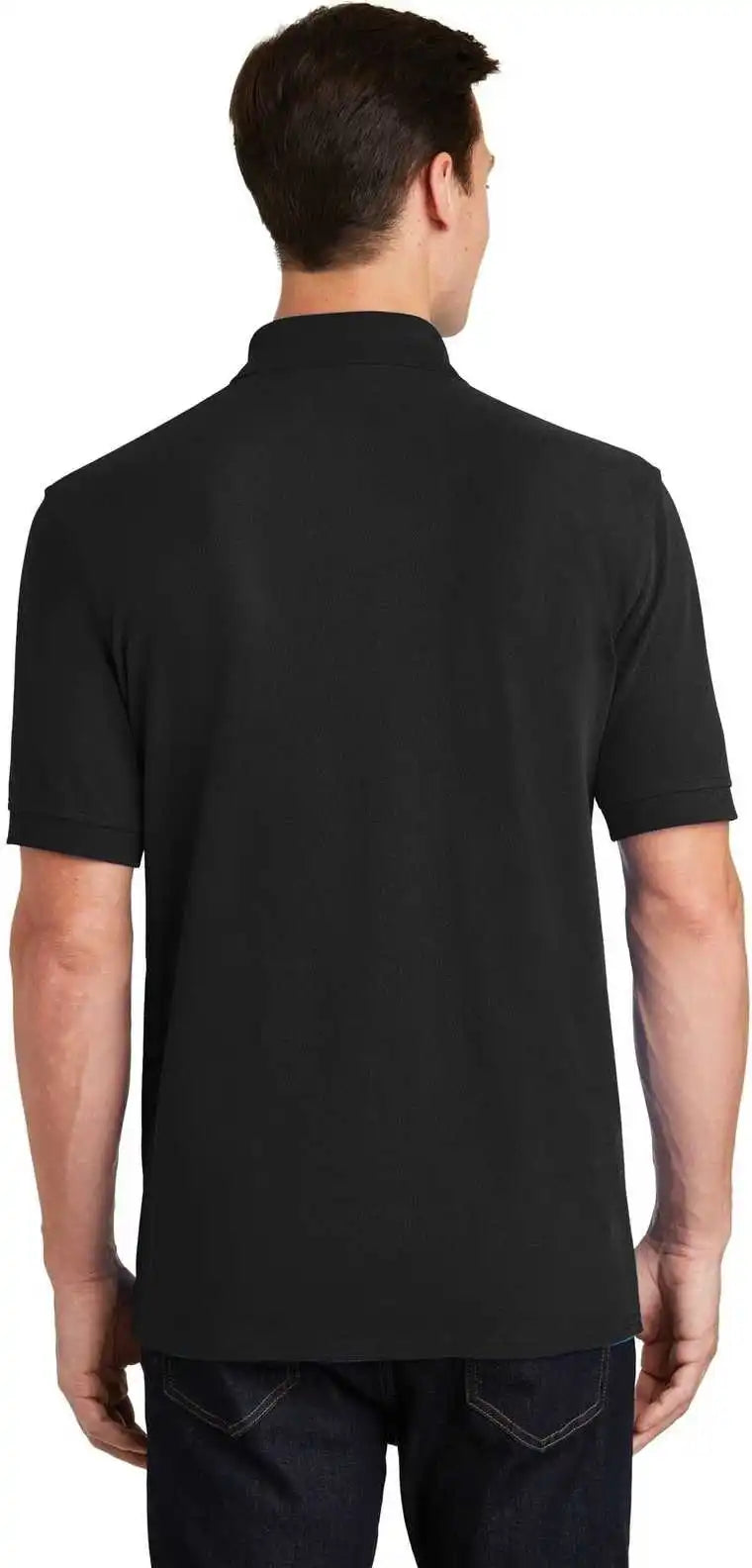 Port & Company Kp1500 Combed Ring Spun Pique Polo - Jet Black