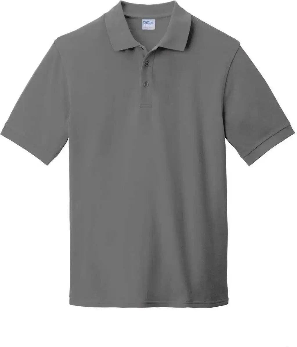 Port &amp; Company Kp1500 Combed Ring Spun Pique Polo - Medium Gray