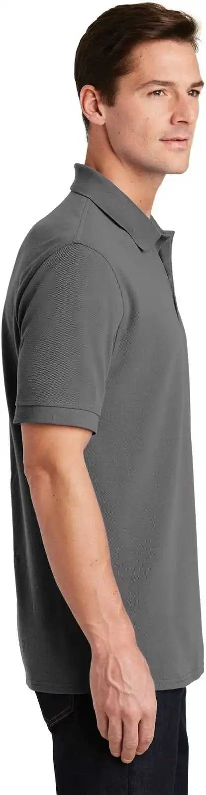 Port &amp; Company Kp1500 Combed Ring Spun Pique Polo - Medium Gray