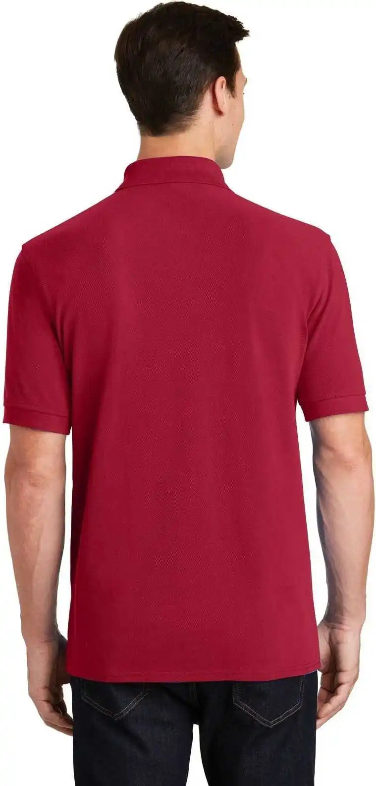 Port &amp; Company Kp1500 Combed Ring Spun Pique Polo Red