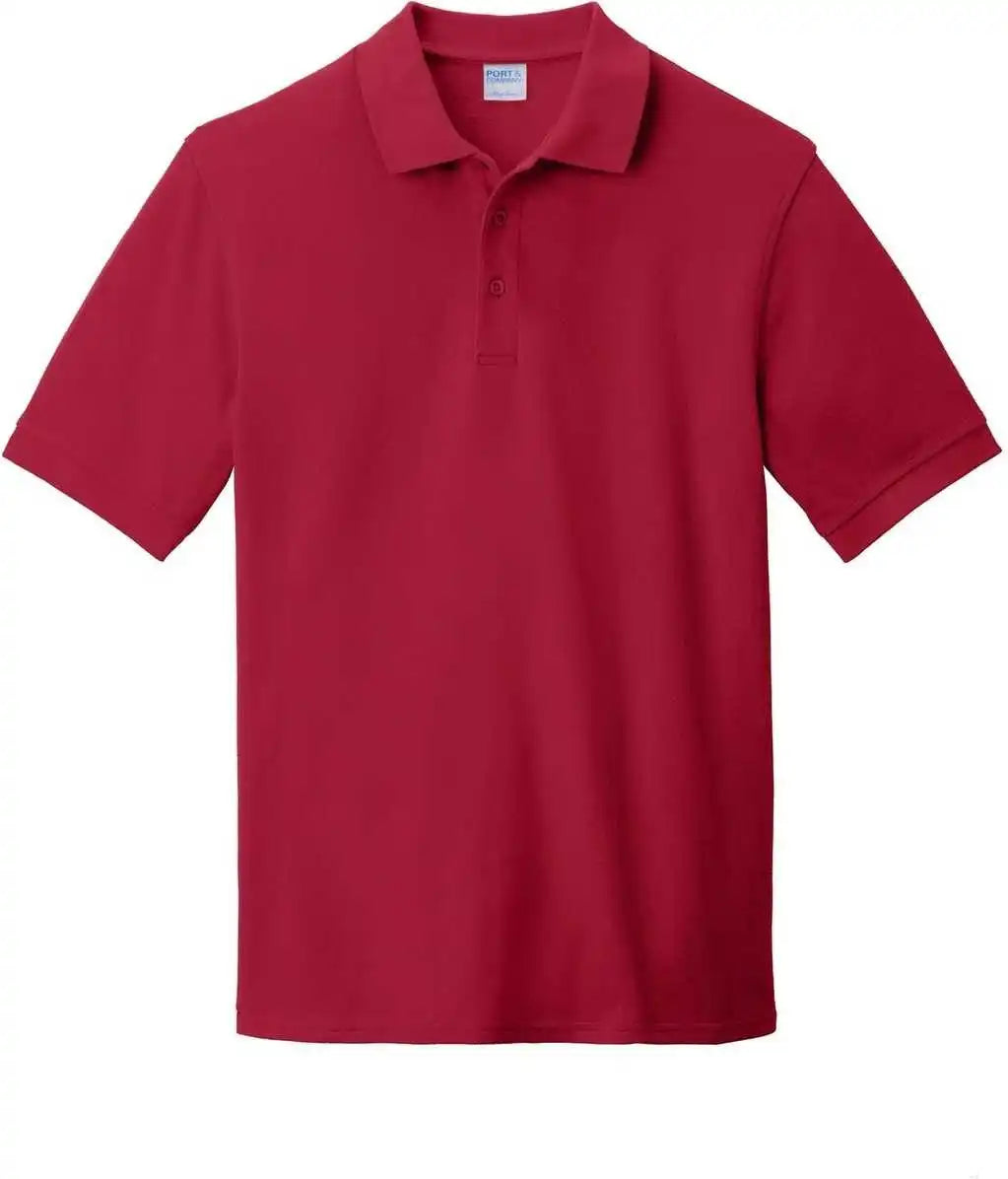 Port &amp; Company Kp1500 Combed Ring Spun Pique Polo Red
