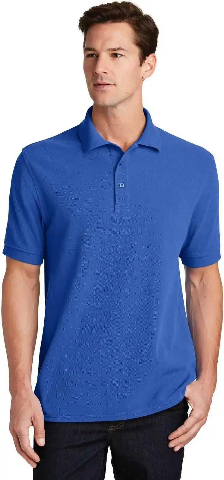 Port &amp; Company Kp1500 Combed Ring Spun Pique Polo - Royal