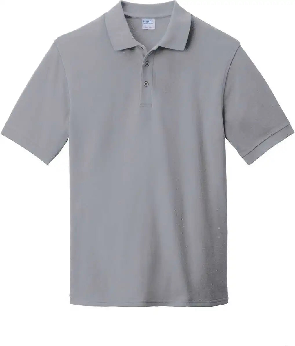 Port & Company Kp1500 Combed Ring Spun Pique Polo - Silver