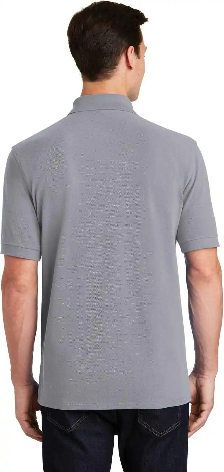 Port & Company Kp1500 Combed Ring Spun Pique Polo - Silver