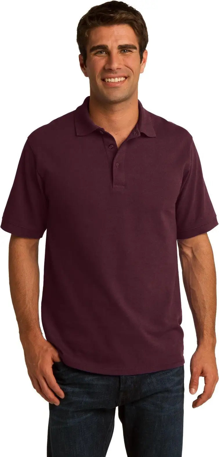 Port & Company Kp155 co Core Blend Pique Polo - Athletic Maroon