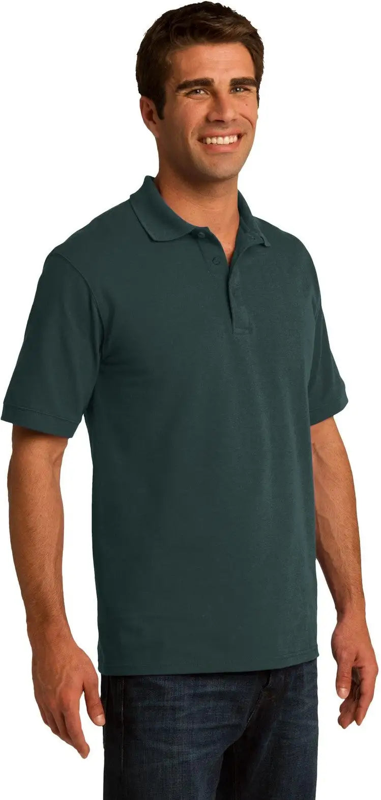 Port & Company Kp155 co Core Blend Pique Polo - Dark Green