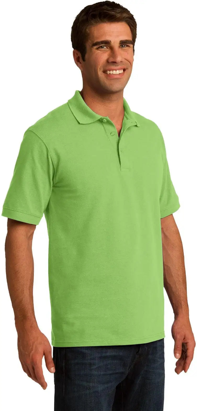 Port & Company Kp155 co Core Blend Pique Polo - Lime