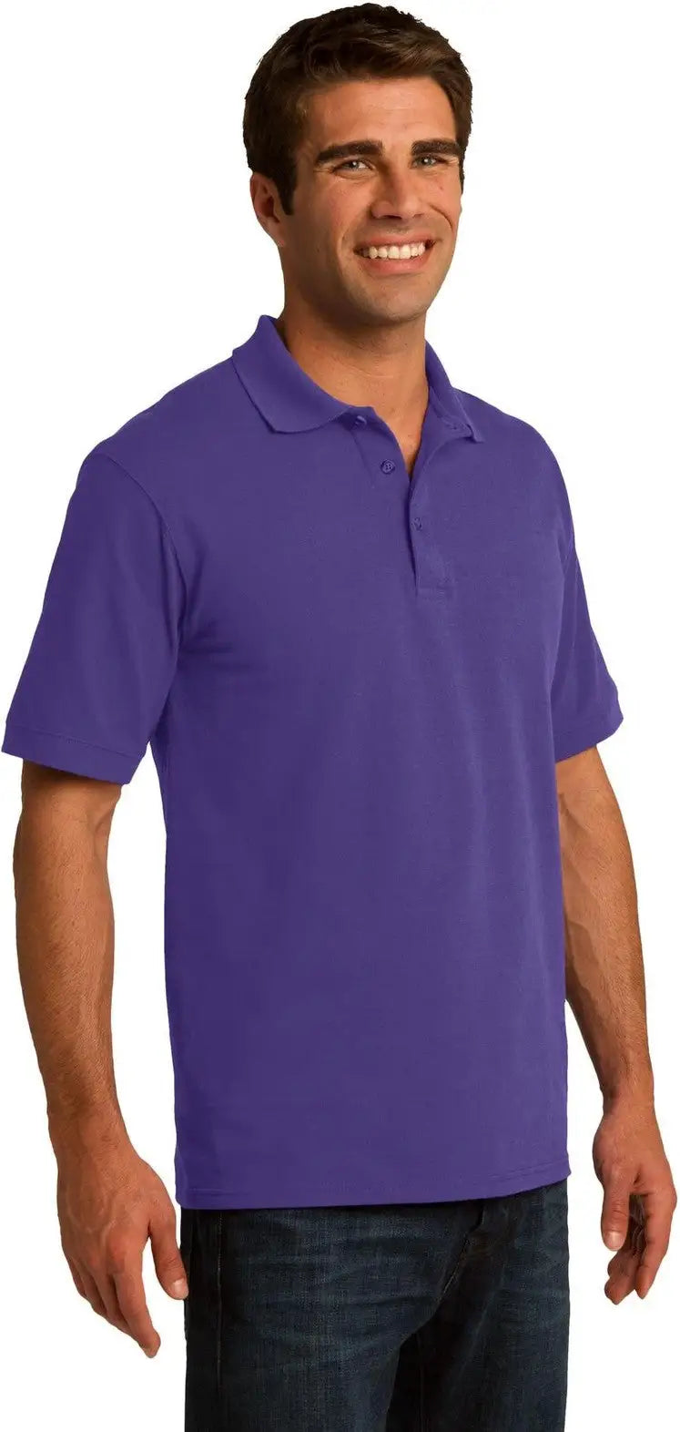 Port & Company Kp155 co Core Blend Pique Polo - Purple