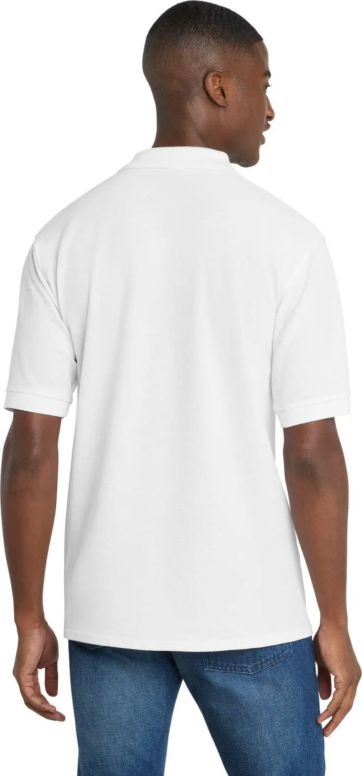 Port & Company Kp155 co Core Blend Pique Polo - White