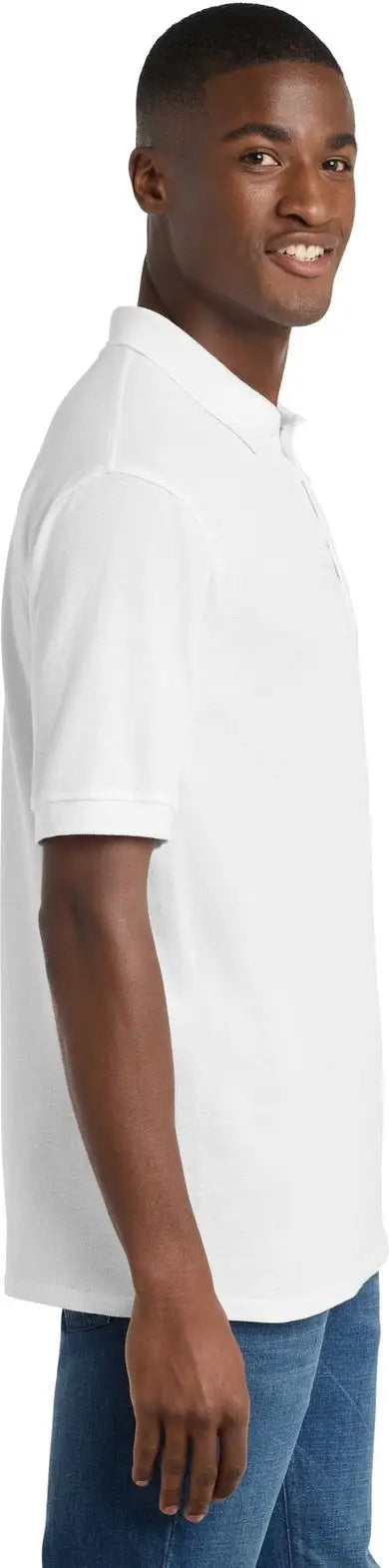 Port & Company Kp155 co Core Blend Pique Polo - White