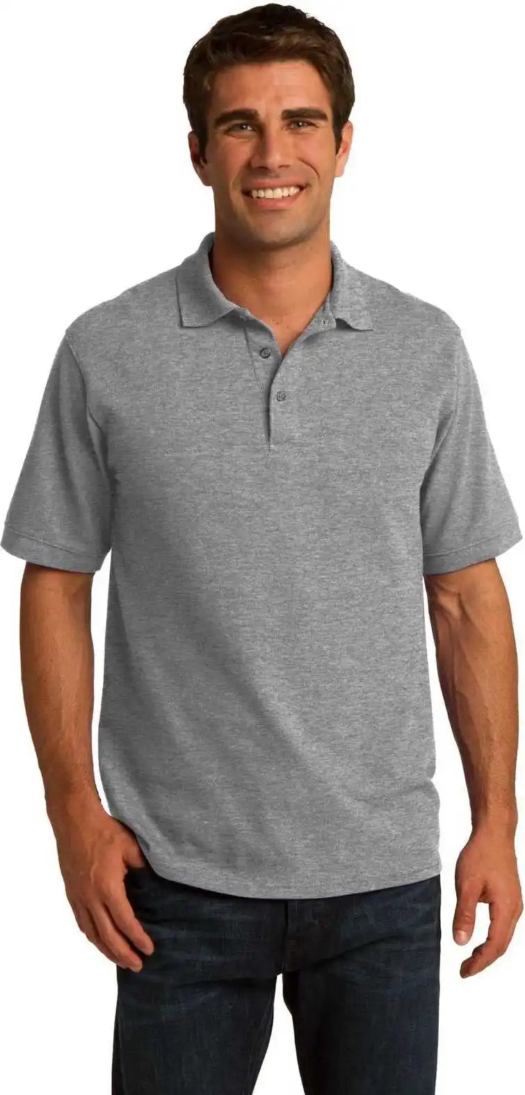 Port &amp; Company Kp155 Core Blend Pique Polo Athletic Heather