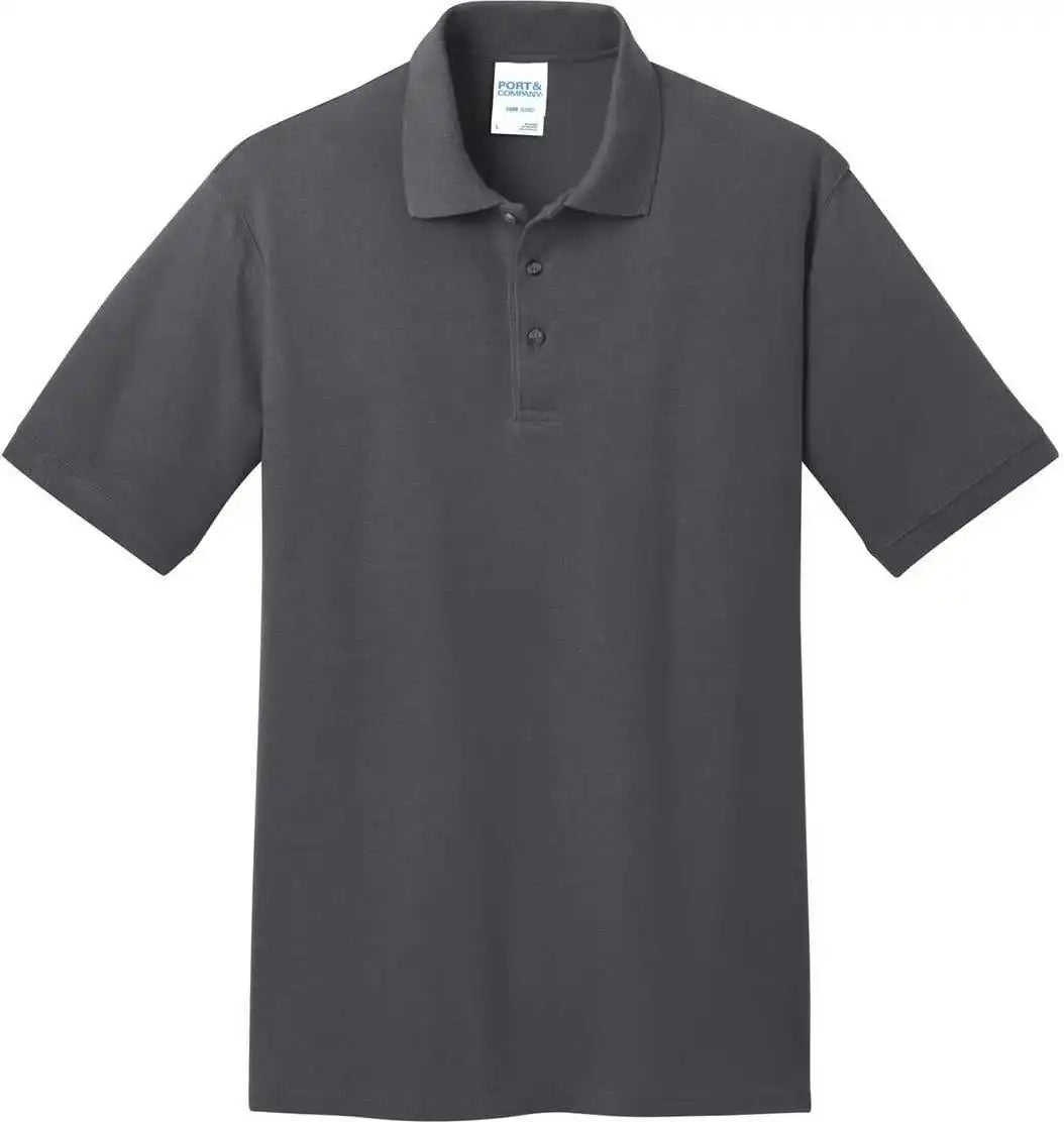 Port &amp; Company Kp155 Core Blend Pique Polo Charcoal