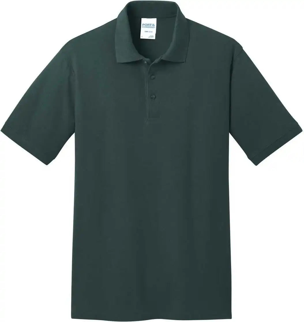 Port &amp; Company Kp155 Core Blend Pique Polo Dark Green