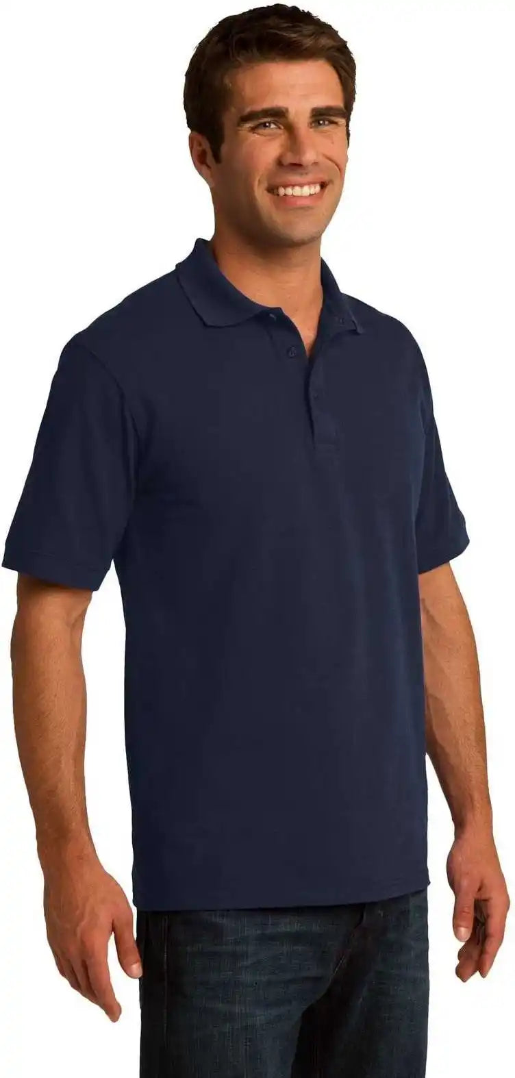 Port &amp; Company Kp155 Core Blend Pique Polo Deep Navy