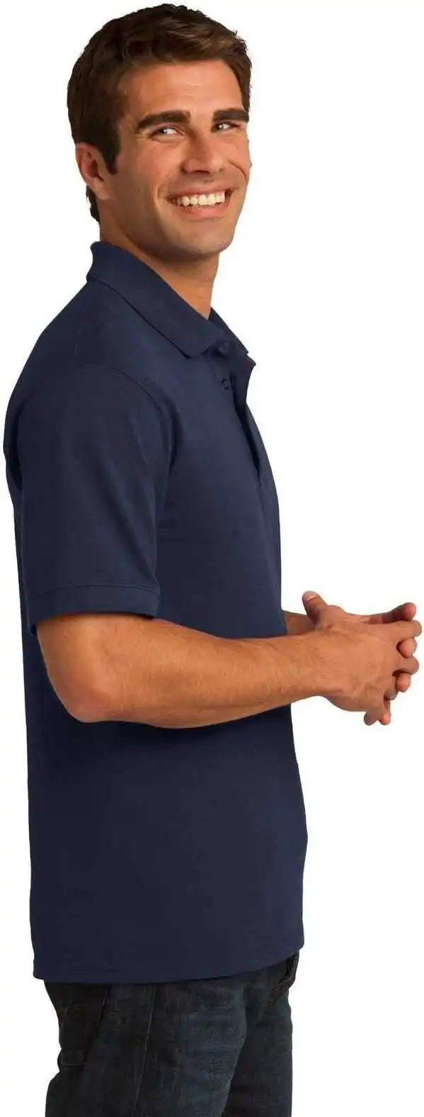 Port &amp; Company Kp155 Core Blend Pique Polo Deep Navy
