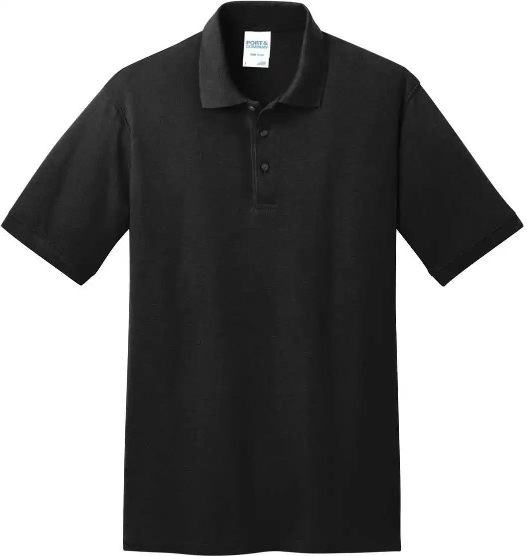 Port &amp; Company Kp155 Core Blend Pique Polo Jet Black
