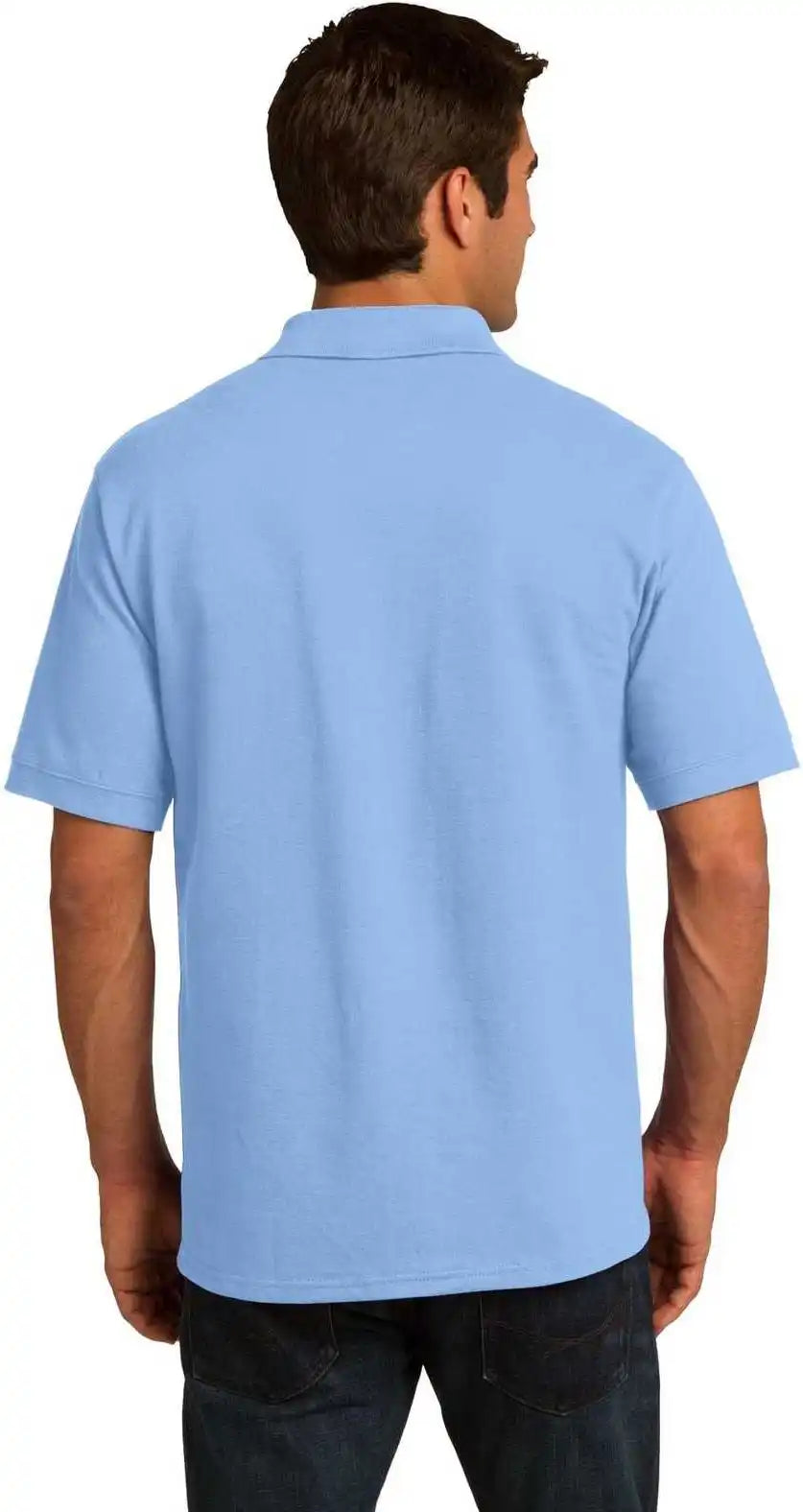 Port & Company Kp155 Core Blend Pique Polo Light Blue