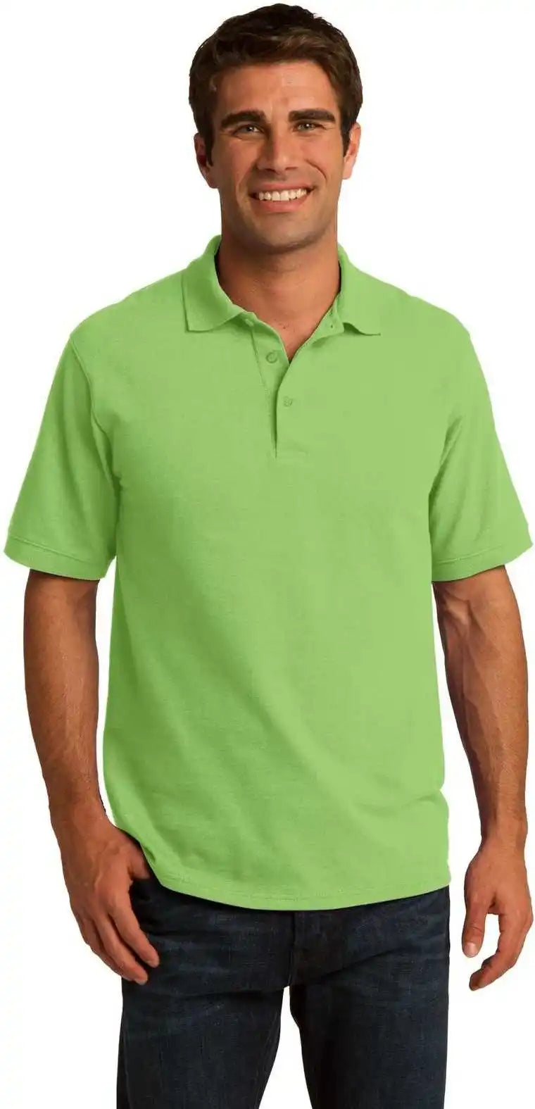 Port & Company Kp155 Core Blend Pique Polo Lime