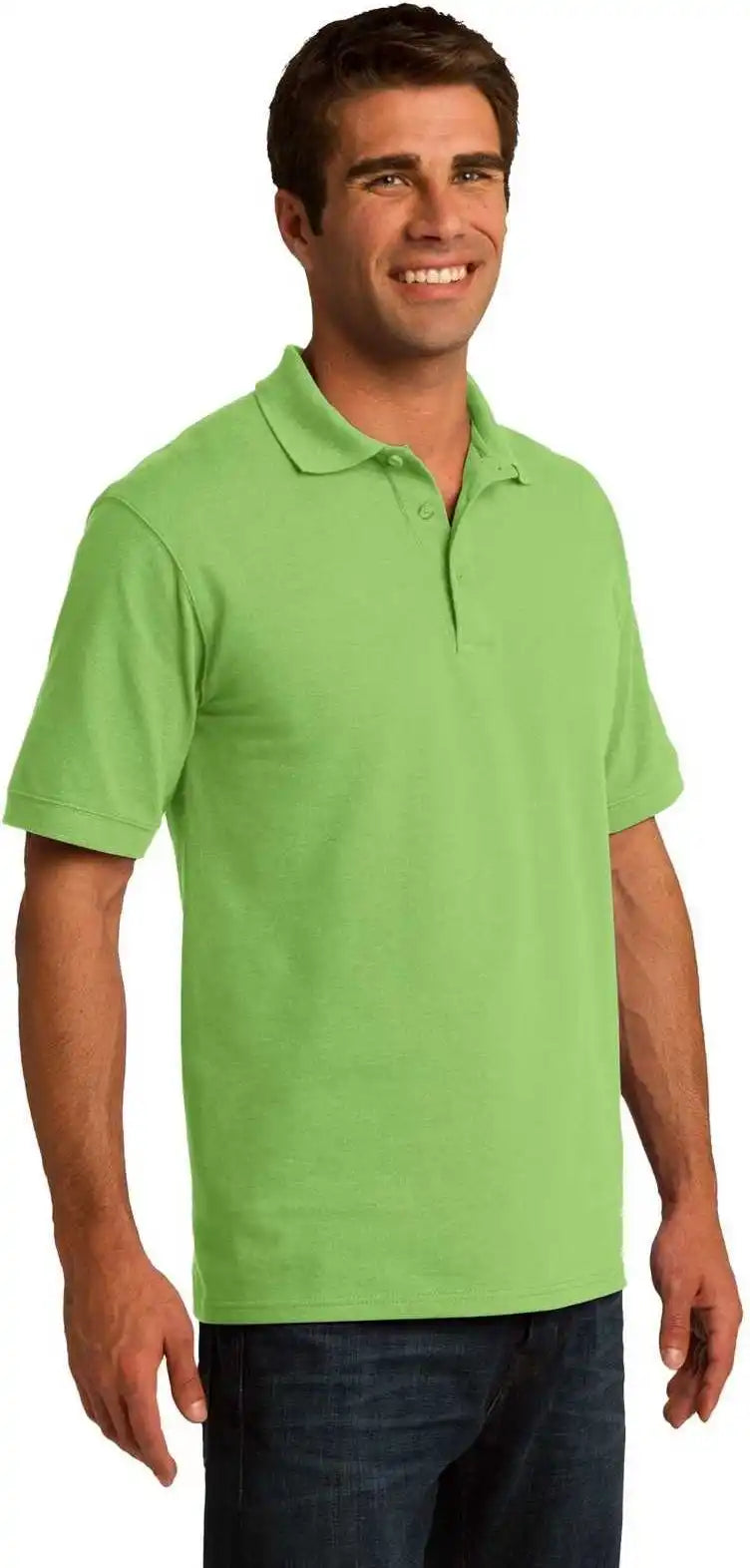 Port & Company Kp155 Core Blend Pique Polo Lime