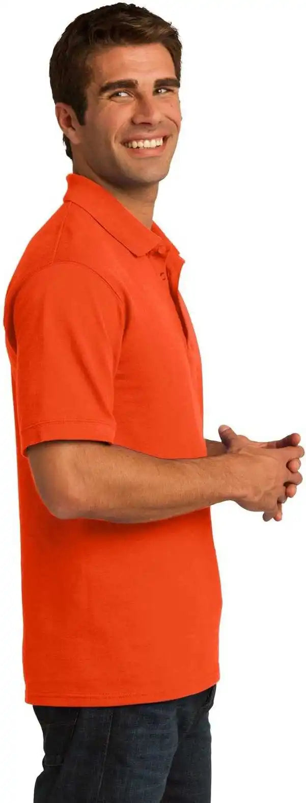 Port &amp; Company Kp155 Core Blend Pique Polo - Orange