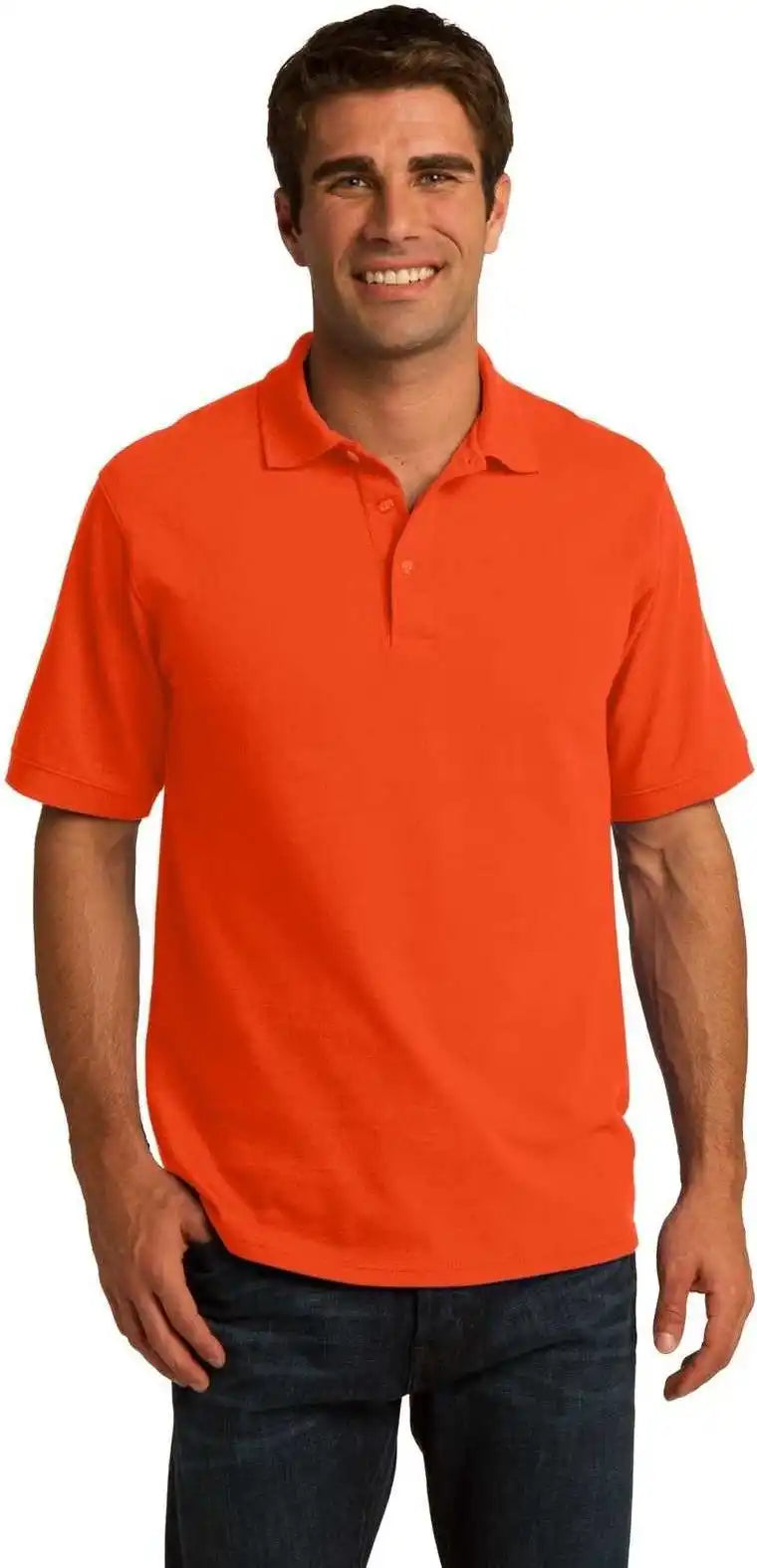 Port & Company Kp155 Core Blend Pique Polo - Orange