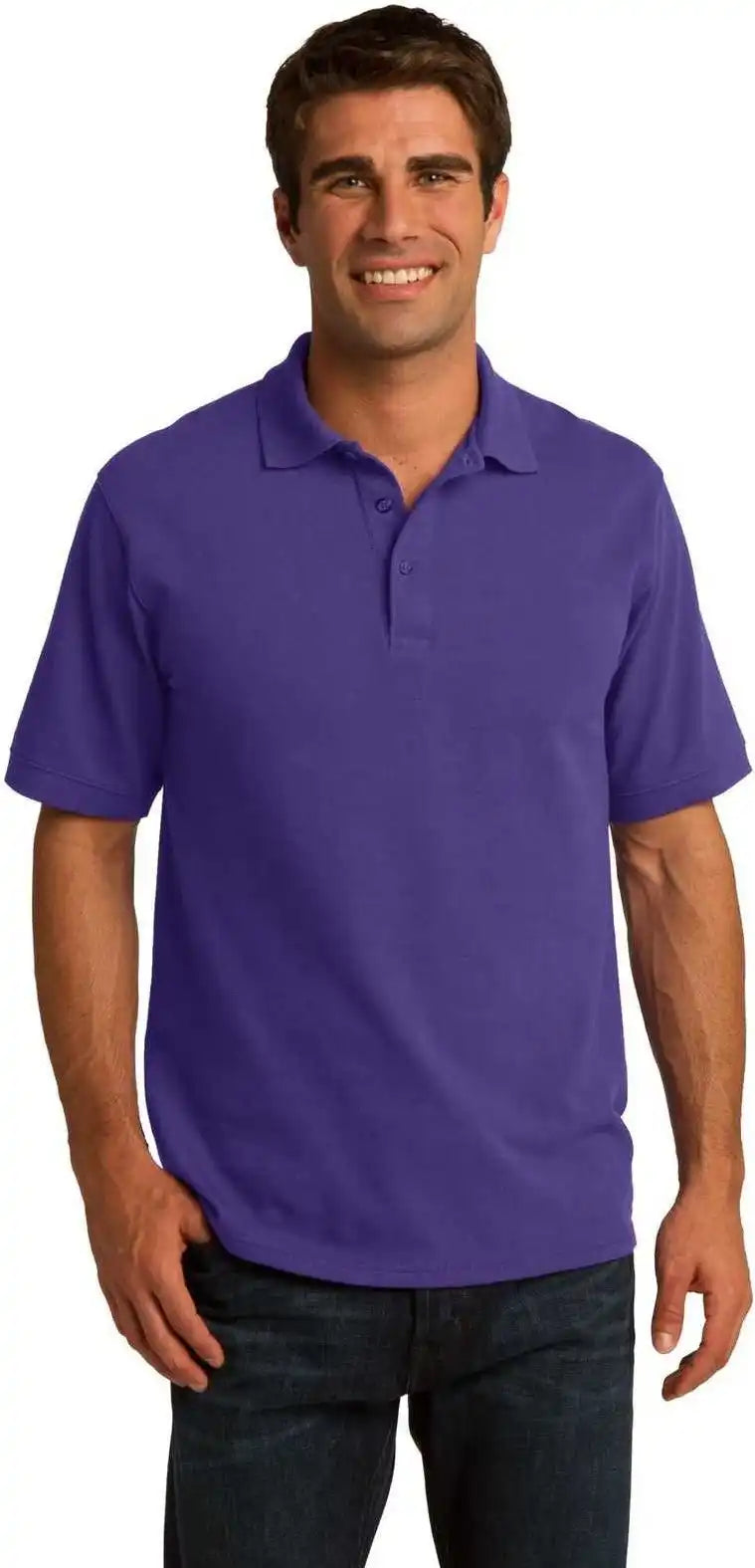 Port & Company Kp155 Core Blend Pique Polo - Purple