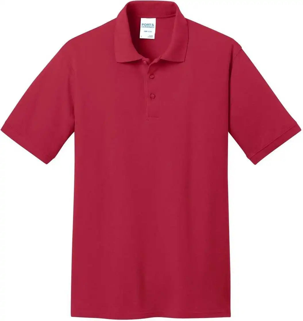 Port &amp; Company Kp155 Core Blend Pique Polo Red