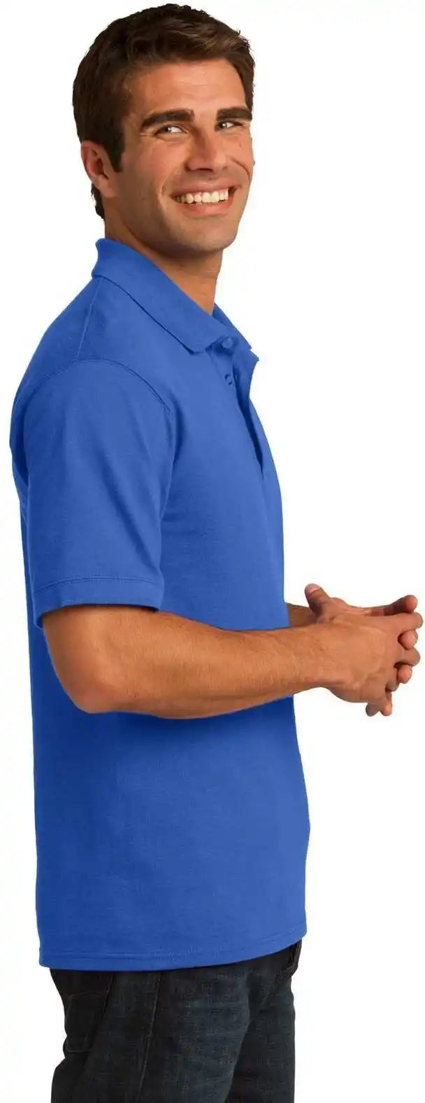 Port &amp; Company Kp155 Core Blend Pique Polo Royal