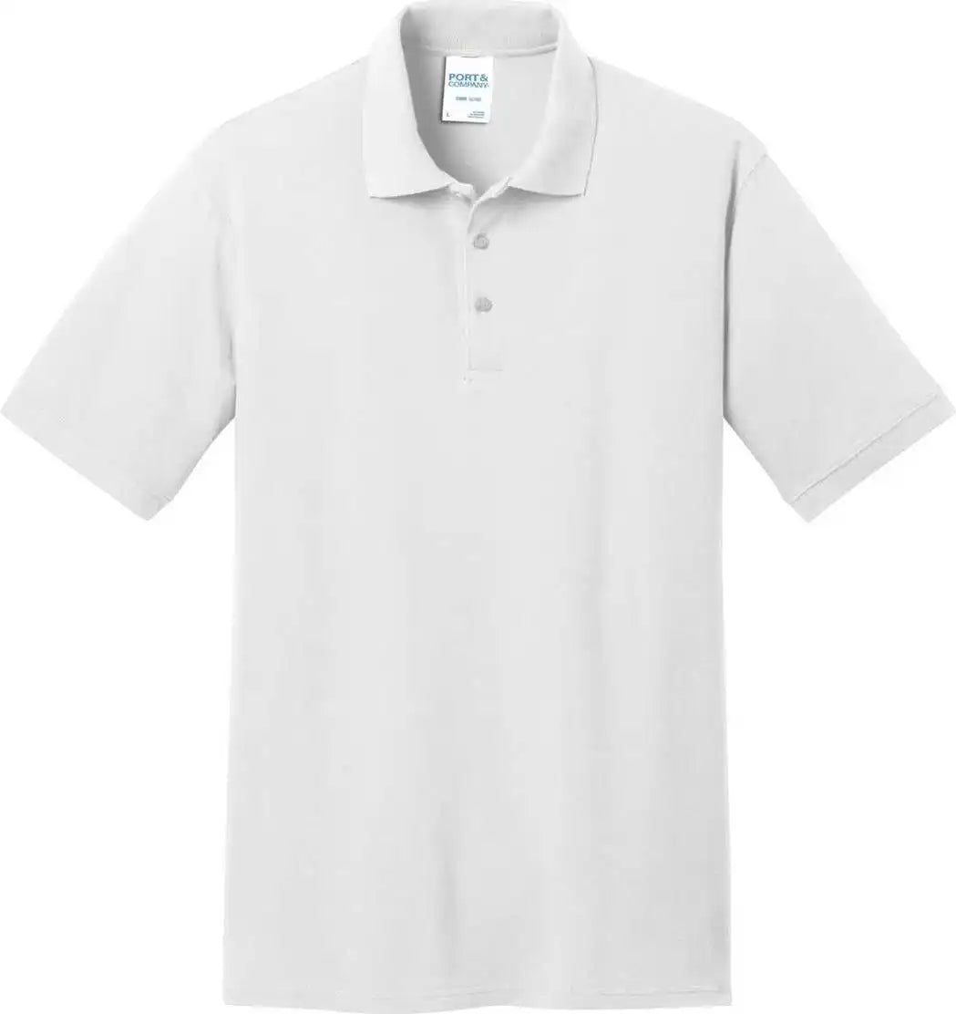 Port &amp; Company Kp155 Core Blend Pique Polo White