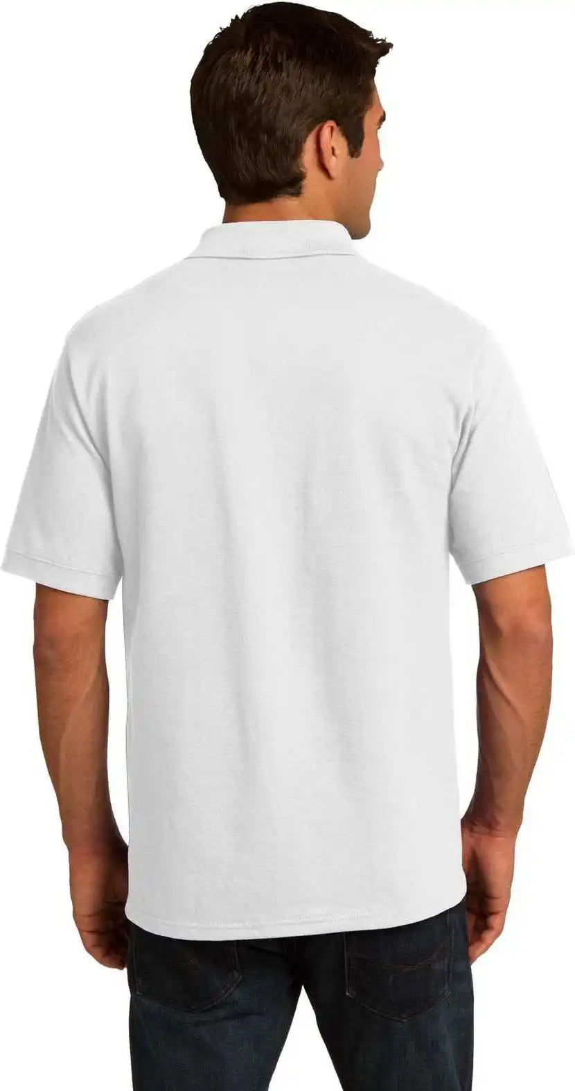 Port & Company Kp155 Core Blend Pique Polo White