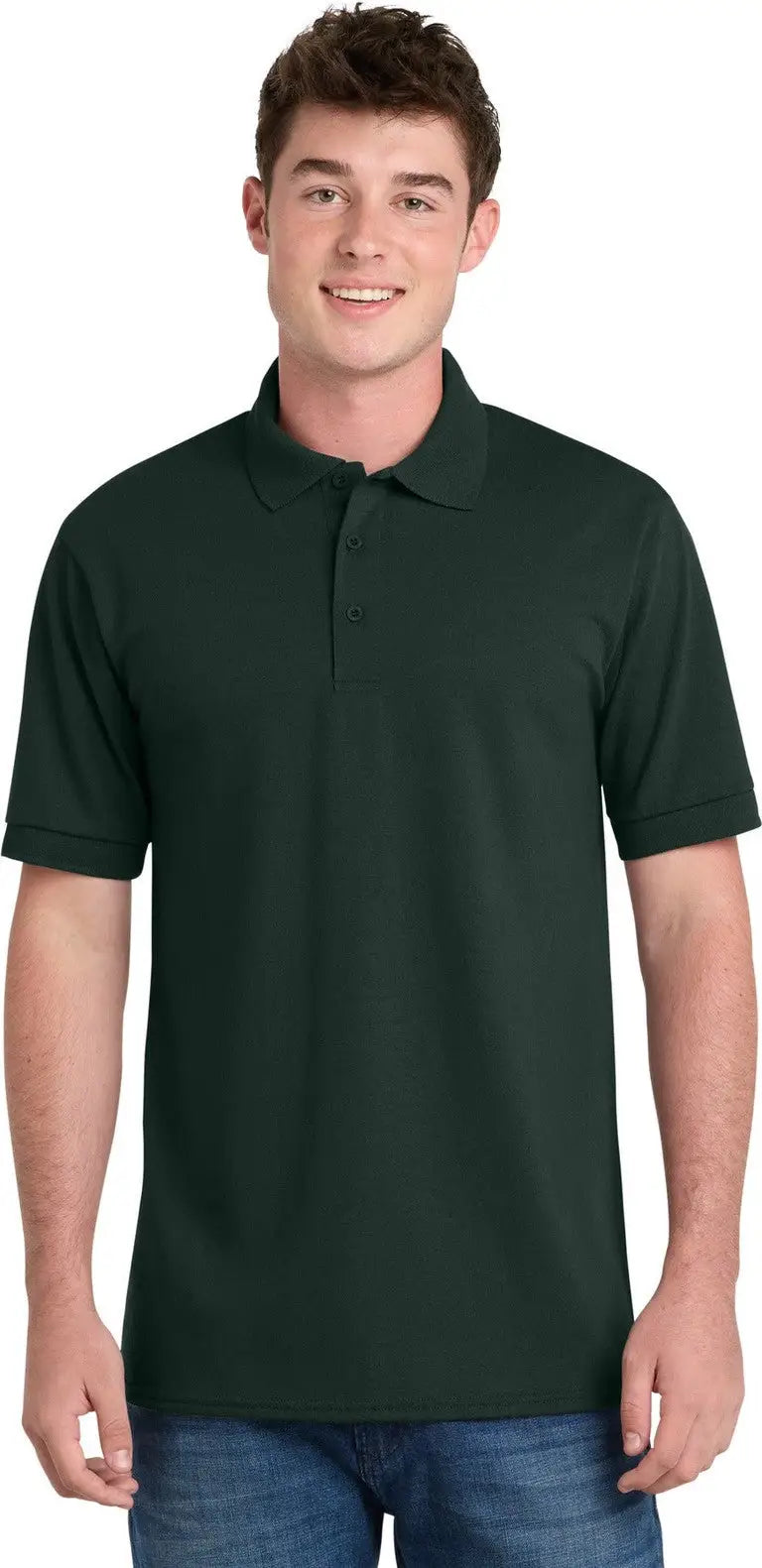 Port & Company Kp55 co Core Blend Jersey Knit Polo - Dark Green - Adult Xs