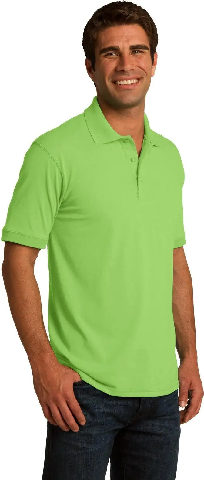Port & Company Kp55 co Core Blend Jersey Knit Polo - Lime