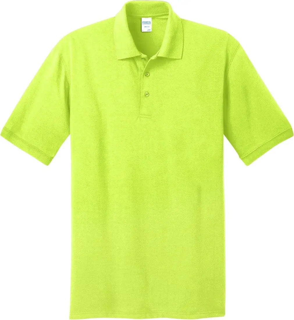 Port & Company Kp55 co Core Blend Jersey Knit Polo - Safety Green