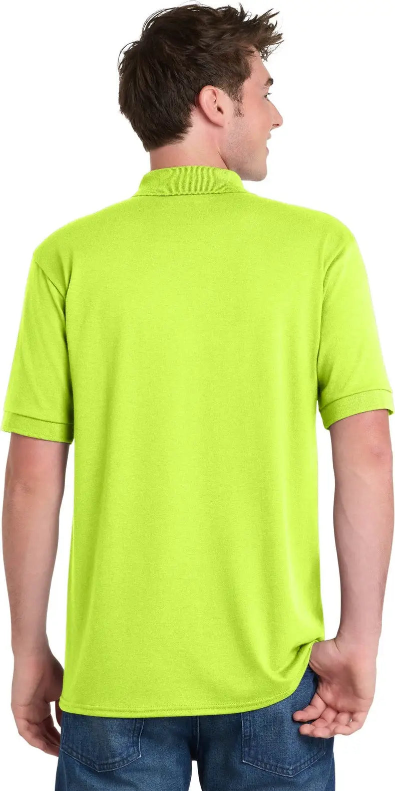Port & Company Kp55 co Core Blend Jersey Knit Polo - Safety Green