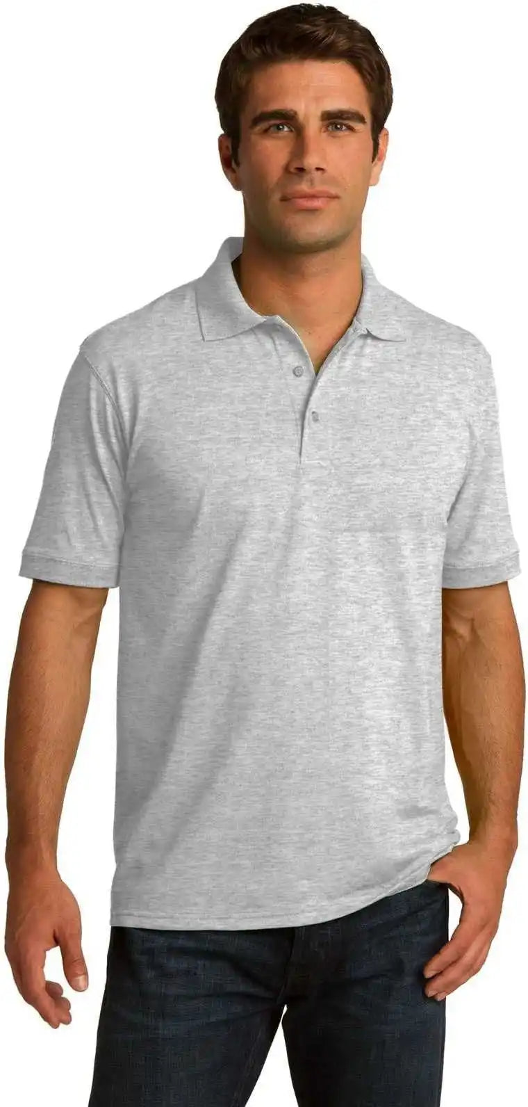 Port & Company Kp55 Core Blend Jersey Knit Polo Ash