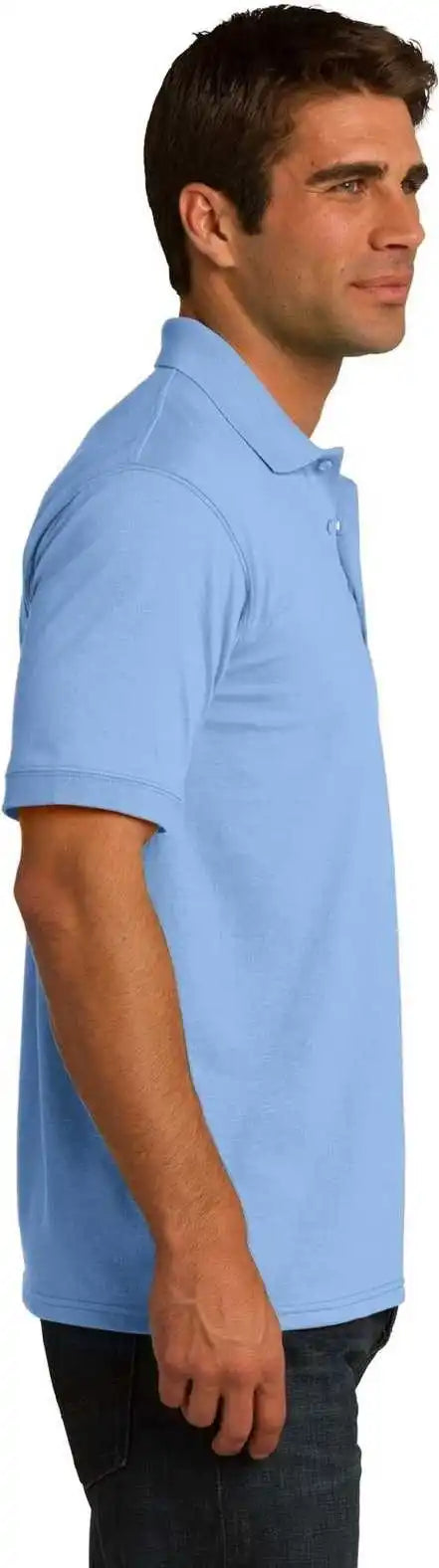 Port & Company Kp55 Core Blend Jersey Knit Polo Light Blue
