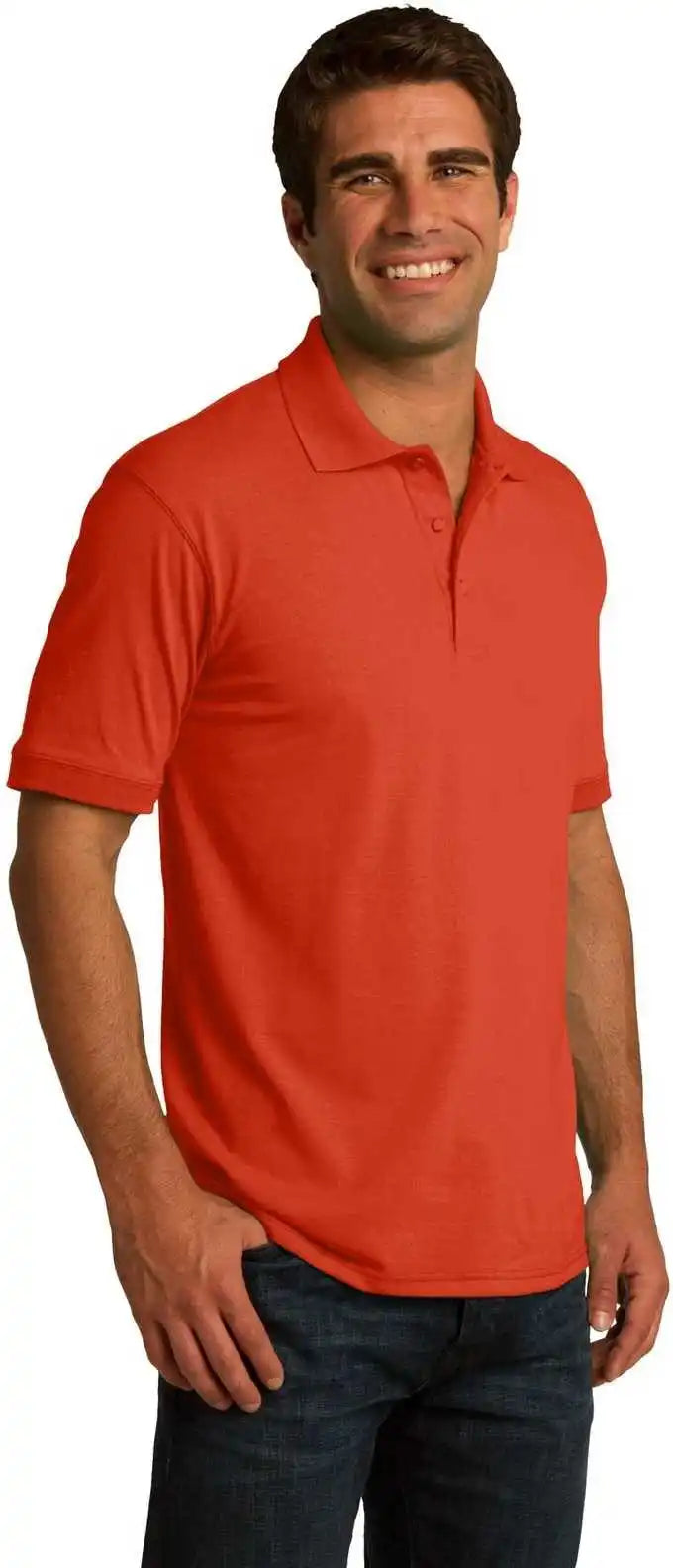 Port & Company Kp55 Core Blend Jersey Knit Polo Orange